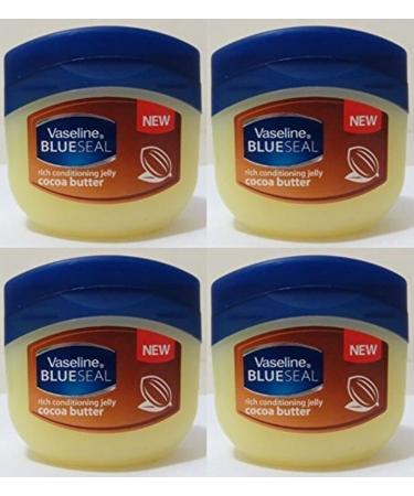 Vaseline Rich Conditioning Petroleum Jelly Cocoa Butter 3.4 Ounce (Pack of 4) Cocoa Butter 3.4 Ounce (Pack of 4)