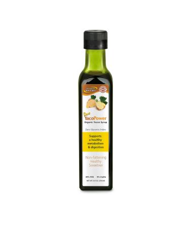 North American Herb & Spice YacoPower - 8.5 fl oz - Organic Yacon Syrup - Supports a Healthy Metabolism & Digestion - Natural Sweetener with Zero Glycemic Index - Non-GMO - 51 Servings