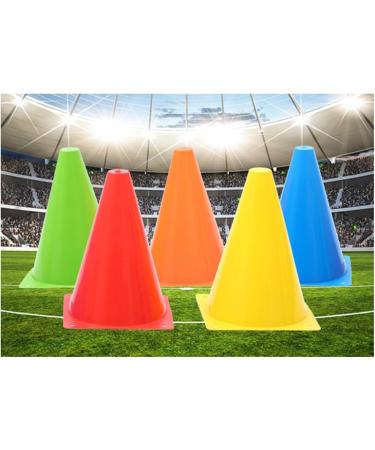 YOQXHY Soccer Cones (25 Pack) - 7 Inch Agility Training Sports Cones with Carry Bag - Ideal for Kids Football Basketball Drills - Field Markers in 5 Colors - Buy Online on SooperMarket.com