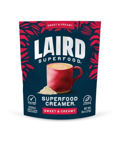 Laird's Superfood Non-Dairy Superfood Creamer - Coconut Powder Coffee Creamer - Sweet & Creamy - Gluten Free Non-GMO Vegan - 227g