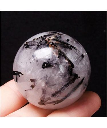 Natural Sphere 1PC Natural Gemstones Black Tourmaline Quartz Balls Spheres Crystal Ornaments for Sale 65mm-75mm for Decoration Gift Decoration feng Shui. - Buy Online on SooperMarket.com