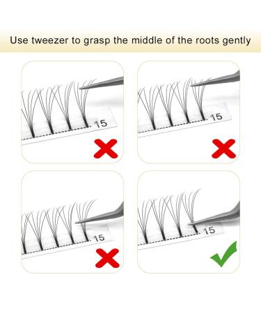 Shop Premium 3D 4D 5D 6D Finished Eyelash Extensions - Volume 0.07 & 0.10 | 14mm Size - International Shipping Available - Buy Online on SooperMarket.com