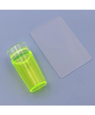 Nail Art Stickers for Women - Fluorescent Blue Silicone Stamp Tool | Party Decor & Manicure Essentials - Buy Online on SooperMarket.com