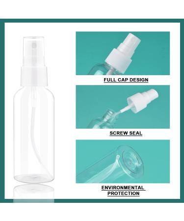 MEKK 2oz Mini Travel Spray Bottles - 6 Pack Fine Mist Clear Bottles for Cleaning Solutions - Buy Online on SooperMarket.com