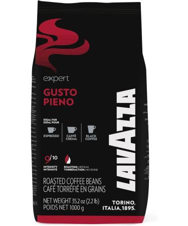 Lavazza Gusto Pieno Coffee Beans 1Kg - Premium Quality Italian Coffee Blend - Buy Online on SooperMarket.com