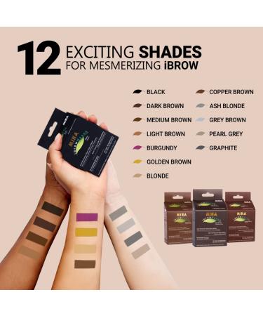 Mina ibrow Hair Color Light Brown - Natural Spot Coloring Hair Tinting Powder | Water and Smudge Proof | No Ammonia, No Lead | 100% Gray Coverage | Vegan & Cruelty-Free - Buy Online on SooperMarket.com