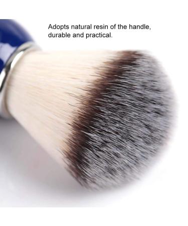 BlueZoo Men's Beard & Mustache Shaving Brush - Resin Gripped Swine Bristles Nylon Wool Handle - Buy Online on SooperMarket.com