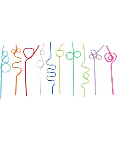 Ieegkit Children's Curly Party Straws Crazy Party Straw Curling Novel Straws for Party Bag fillings 36 Pieces - Buy Online on SooperMarket.com