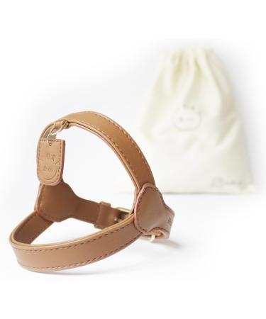 Muki & Co dog dishes - double -aged adjustable comfortable safe - for extra small small and medium -sized dogs - brown - size XS (33-37 cm) XS brown