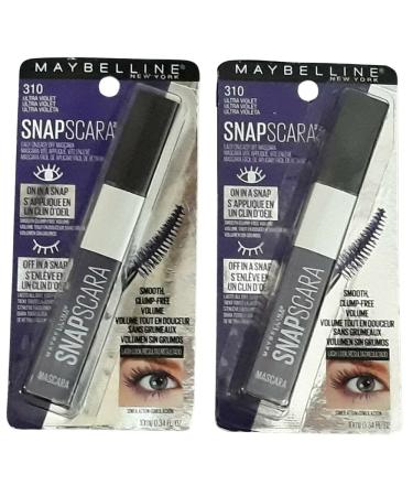 Maybelline New York Snapscara Washable Mascara Ultra Violet 310 - Pack of 2 - Buy Online on SooperMarket.com