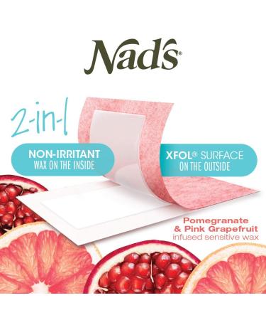 Nad's Body Wax Strips - 2-In-1 Exfoliator and Hair Removal Kit for Women - Buy Online on SooperMarket.com