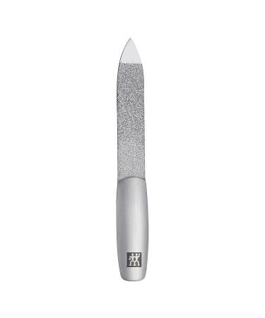 Zwilling Sapphire nail file form file double -sided made of stainless steel for a perfect time result made of matt stainless steel premium 90 mm silver 90 mm