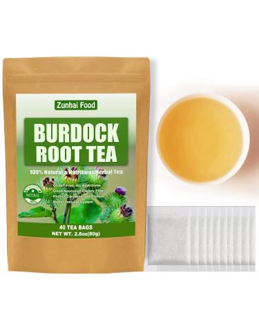 Zunhai Food Burdock Root Tea - 40 Tea Bags - 2.8 Oz: Premium Herbal Tea Blend - Buy Online on SooperMarket.com