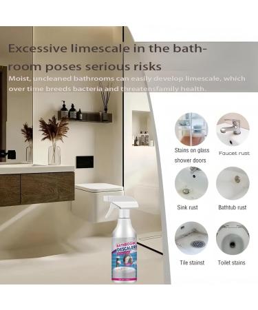 Stubborn Stains Cleaner Bathroom Descaler Spray Efficient Bathroom Cleaner with Spray Nozzle Bathroom Cleaner Foam Limescale Cleaner Stubborn Stains Cleaner 3pcs - Buy Online on SooperMarket.com