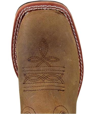 Smoky Mountain Jesse Youth Western Boots | Square Toe | Genuine Leather | Rubber Sole | Brown Distress/Green Crackle | Size 9.5 Little Kid - Buy Online on SooperMarket.com