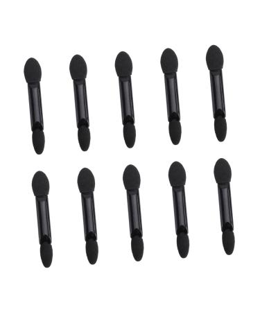 Gogogmee 10pcs Eyeshadow Brush Double ponges Strips Concealer Face Fard Dual Sides Eyeshadow Sponge Black