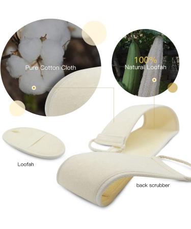 Loofah Exfoliating Back Scrubber for Men and Women - 31.5 inch Length - Deep Clean and Relax Your Body - Buy Online on SooperMarket.com