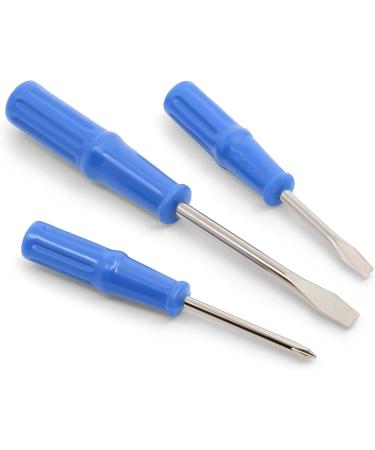 Dritz Screwdriver Set - 2 Flat, 1 Phillips Head, Assorted Sizes - Blue - Buy Online on SooperMarket.com