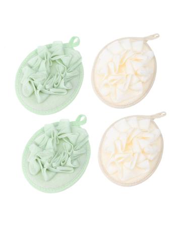 NOLITOY 4pcs Pure Flower Bath Ball Shower Sponges Bath Sponge Mesh Shower Bathroom Sponge Bubble Maker Loofah Dish Sponge Bathing Sponges Take a Bath Pe Mesh Material Bath Wipe