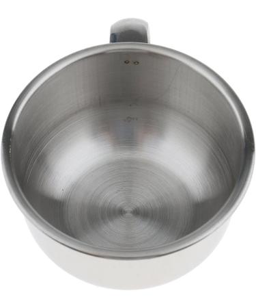 Bonarty 5pcs Rust Proof Stainless Steel Men's Barber Shaving Mug Bowl Soap Cup for Brush - Buy Online on SooperMarket.com
