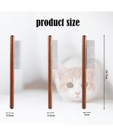 3 PCS Flea Comb for Cats Cat Flea Comb Fine Toothed Pet Comb Beauty Set Comb Set for Removing Floating Hair And Tear Stains Stain Remover Combs Fine Tooth Grooming Removal Tool - Buy Online on SooperMarket.com
