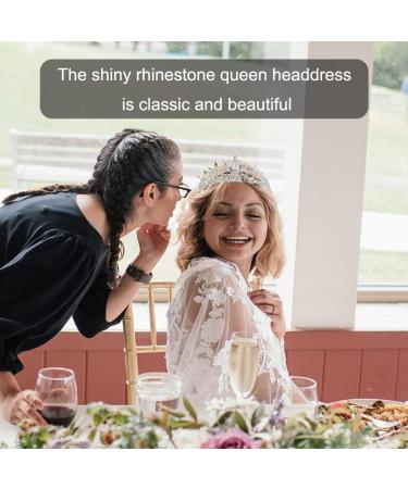 Tiara Crown Crystal Rhinestone Bridal Princess Headband with Comb for Women Bridal Party Wedding Birthdays Anniversaries - Buy Online on SooperMarket.com