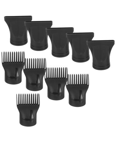 VILLCASE 10pcs Hair Styling Tips Hair Dryer Nozzles and Combs Blow Dryer Brush Styling Brush Nylon Tuyere