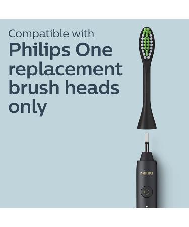 Philips One by Sonicare Rechargeable Toothbrush - Shadow Black HY1200/06 - Buy Online on SooperMarket.com