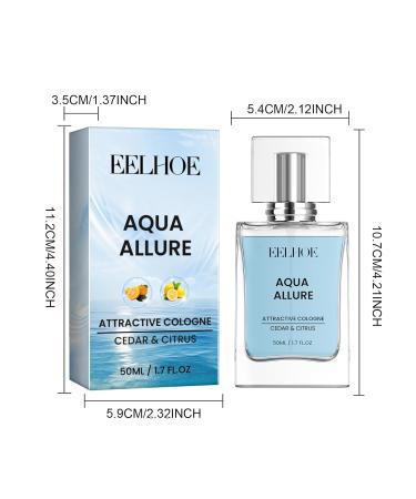 Pheromone Cologne for Men-Charm Cologne for Men - Hypnosis Cologne Fragrances for Men Cologne for Men to Attract Woman Eau de Toilette Enhanced Fragrances Perfume-50ML (AQUA ALLURE-2 Pack) - Buy Online on SooperMarket.com
