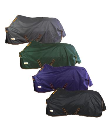 Marengos by Bucas - winter blanket 1200d Irish Turnout |Breathable & waterproof outdoor ceiling with inner lining & crossing |Blue/orange in size 125cm (200g/m filling) blue/orange 125cm (200g/m filling)