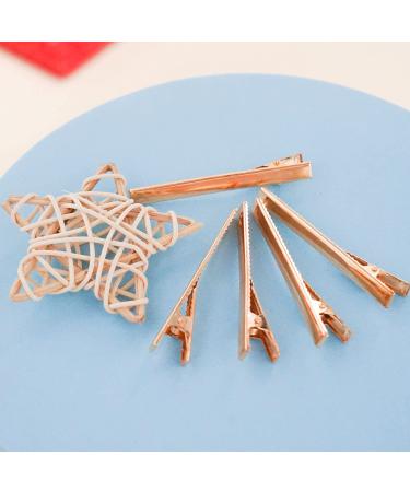 Qearl 2.36 Inch Alligator Hair Clips - 50 Pieces Gold Clips for DIY Bows - Salon & Baby Girls Accessories - Buy Online on SooperMarket.com