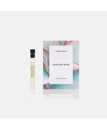 Lake & Skye Canyon Rose Eau de Parfum Long Lasting Fragrance Paraben Phtalates and Sulfates Free .04 fl oz (1.2 ml) - Warm Floral and Vanilla 0.04 Fl Oz (Pack of 1)