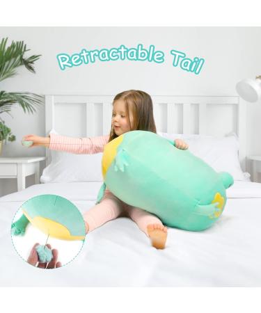 Mewaii Soft Frog Plush Pillow 16'' - Fluffy Stuffed Animal Toy for Adults and Kids (Green) | 40cm Squishy Pillow - Buy Online on SooperMarket.com