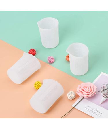 250ml Silicone Measuring Cups Set - Nonstick & Reusable for Epoxy Resin, Casting, Jewelry Making - Gartful 4 PCS - Buy Online on SooperMarket.com