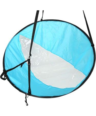 TOPINCN 42.52 Foldable Kayak Wind Paddle Sail with Clear Window and Storage Bag - Blue - Buy Online on SooperMarket.com