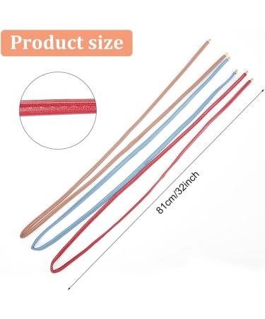 WEBEEDY Leather Hair Ties Ponytail Holder Set - 6 Pcs Hair Wrap, Braid, and Cuff Accessories for Women and Girls - Buy Online on SooperMarket.com