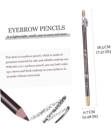TOVINANNA 8pcs Pencil Sharpener Eyebrow Pencil Waterproof Eyebrow Pen Pencils Miss Wooden Small Tools Coffee 1 count (Pack of 1) Coffee - Buy Online on SooperMarket.com