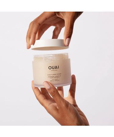 OUAI Scalp & Body Scrub - Deep-Cleansing Exfoliant for Hair & Skin with Sugar & Coconut Oil | Paraben, Sulfate & Phthalate-Free (8.8oz) - Buy Online on SooperMarket.com