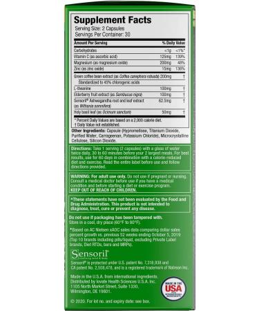 Purely Inspired Adaptogen + Lean - 60 Capsules for Weight Management & Stress Relief - Buy Online on SooperMarket.com