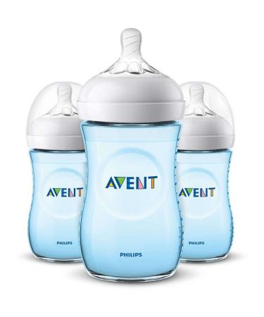 Philips Avent 9oz Natural Baby Bottles 3-Pack - Blue