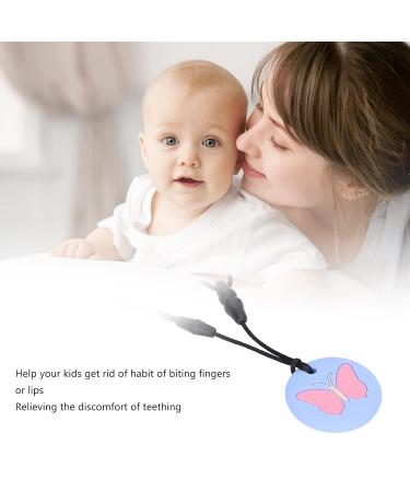 Safe Silicone Chew Necklace for Infants - Sensory Development & Oral Health (Sky Blue) - Easy to Clean International Shipping - Buy Online on SooperMarket.com