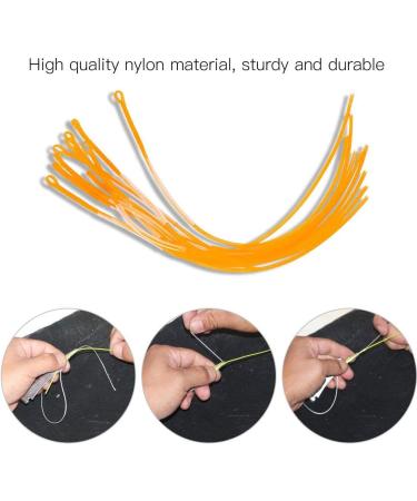 10Pcs Yellow 30LB 50LB Fly Fishing Line Loops Connector - Braided Tackle Accessories for Enhanced Fishing Performance - Buy Online on SooperMarket.com