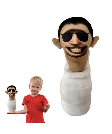 Skibidi Toilet Plush Toys Stuffed Skibidi-Toilet Plush Figure Toilet Man Sunglasses Camera Speakerman Titan Plush Toys Funny Game Cartoon Stuffed Plush Doll for Game Fans Girls Boys Birthday Gifts