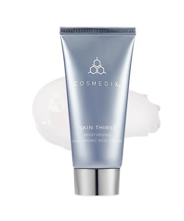 COSMEDIX Skin Thirst Hyaluronic Acid Moisturizer for Daily Skin Care - Hydrating Face Lotion  Pore Minimizer  Makeup Primer - For Smoother Skin - Contains Witch Hazel and Lecithin