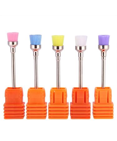 Rotekt 5pcs Nail Drill Bits - Electric Nail Drill Polish Grinding & Dust Remover Brush Heads | International Shipping - Buy Online on SooperMarket.com
