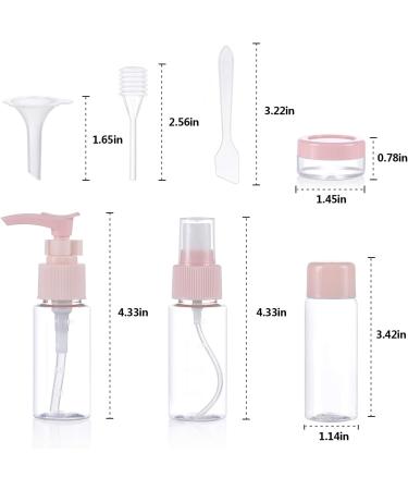 Xiyee Travel Bottles Set - 10-Piece Empty Cosmetic Containers for Shampoo Shower Gel & Cream - Perfect Travel Accessories (Pink) - Buy Online on SooperMarket.com