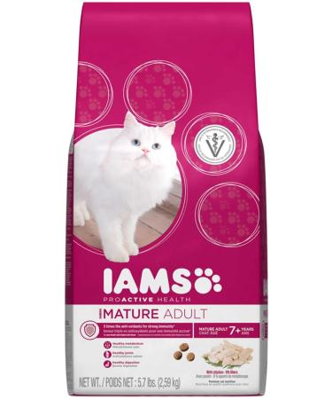 Iams Proactive Health Mature Adult Premium Cat Nutrition-5.7 -Pound 5.7-Pound