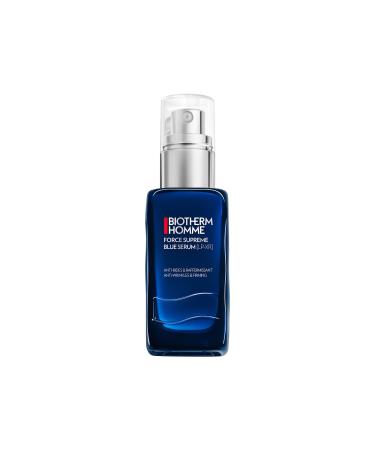 Biotherm Homme Force Supreme Blue Serum Revitalising Anti Ageing Face Serum with Pro-Retinol for Daily Face Care Power Treatment for Men 50 ml