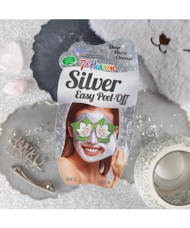 7th Heaven Silver Easy Peel Off Face Mask with Powered Smithsonite Pressed Orchid and Crushed Violet for a Deep Micro Cleanse Ideal for Normal Combo and Oily Skin - Buy Online on SooperMarket.com