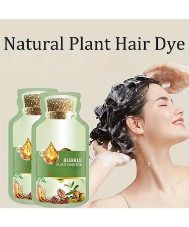 Natural Plant Hair Dye | 10ml Bubble Shampoo - Chestnut Brown | Gray Hair Coverage | Eco-Friendly & Gentle Formula | Shop Now - Buy Online on SooperMarket.com